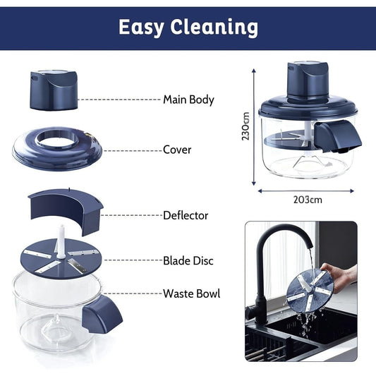 Rechargeable Electric Fruit & Vegetable Peeler – Fast Automatic Peeling Machine