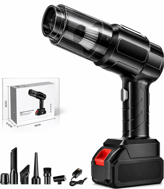 Portable Wireless Car Vacuum Cleaner – Powerful Handheld Mini Cleaner for Instant Cleaning