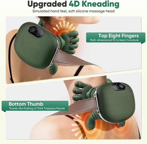 Rechargeable Neck & Shoulder Massager with Bionic Kneading