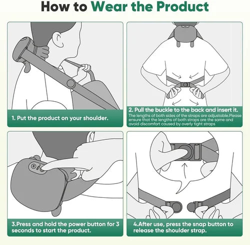 Rechargeable Neck & Shoulder Massager with Bionic Kneading