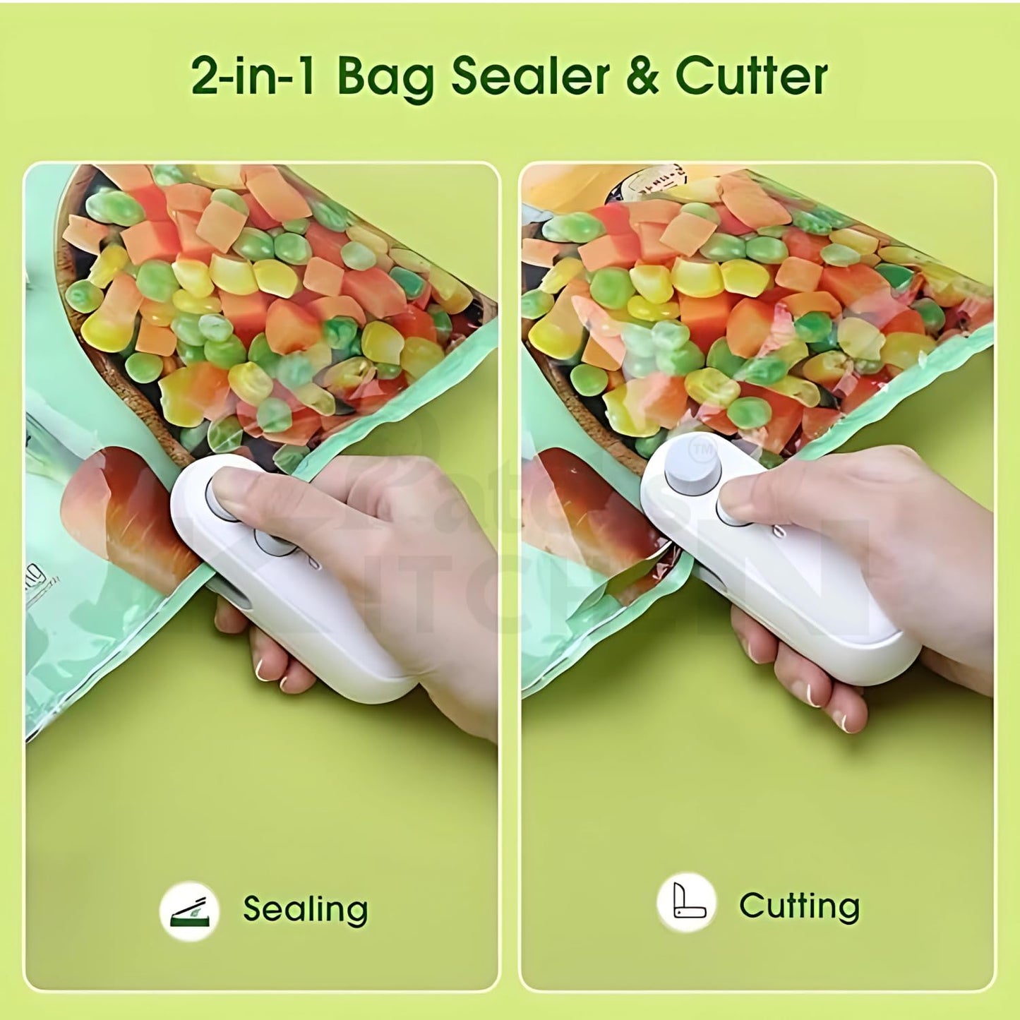 2-in-1 Mini Bag Sealer & Cutter (Rechargeable)