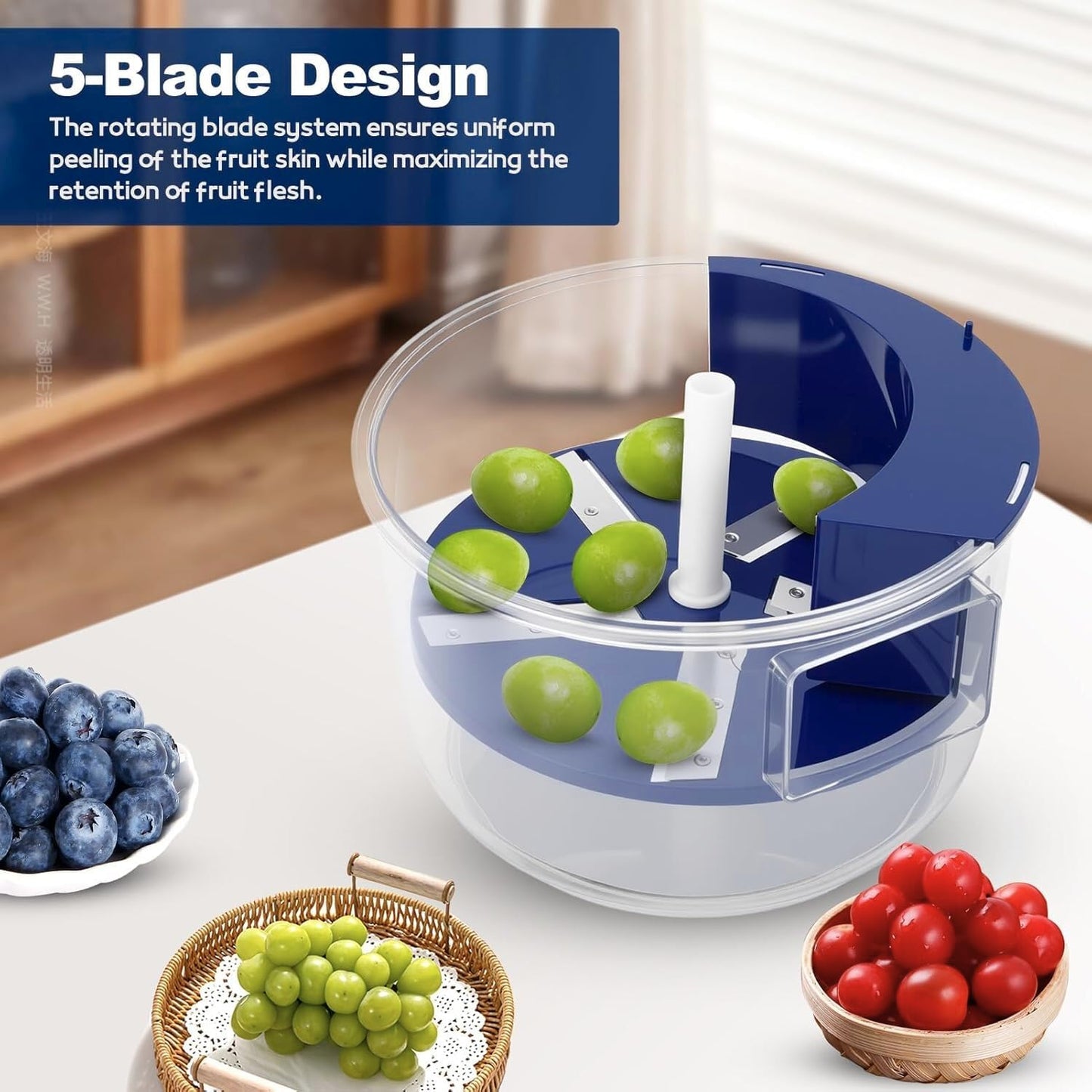 Rechargeable Electric Fruit & Vegetable Peeler – Fast Automatic Peeling Machine