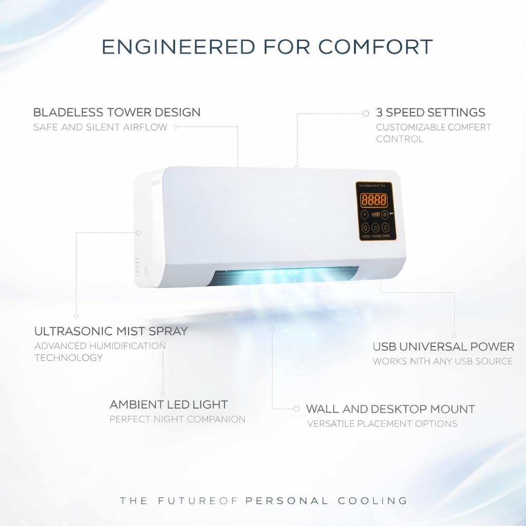 Mini Air Cooler – Personal Arctic AC with Hydro Chill Cooling