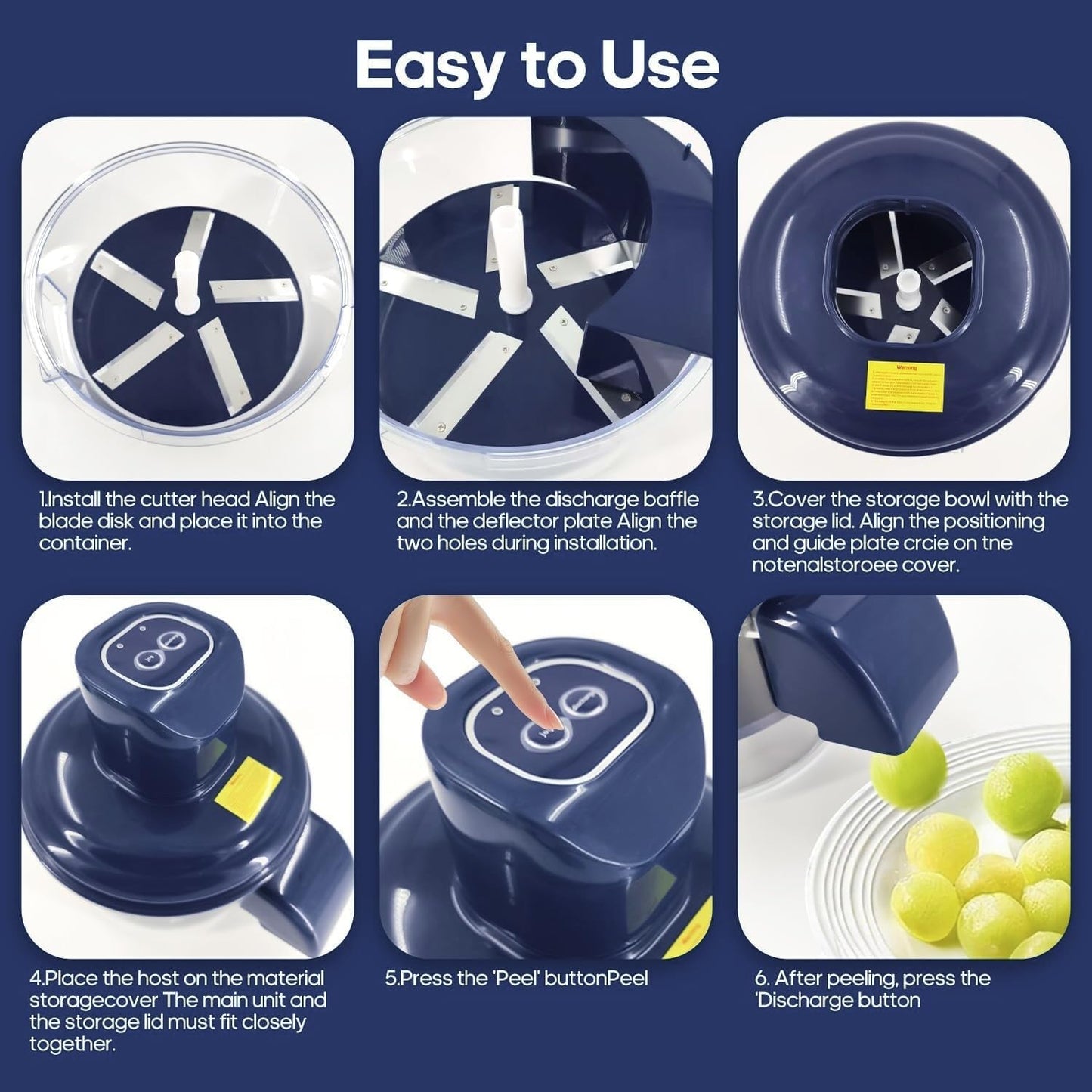Rechargeable Electric Fruit & Vegetable Peeler – Fast Automatic Peeling Machine