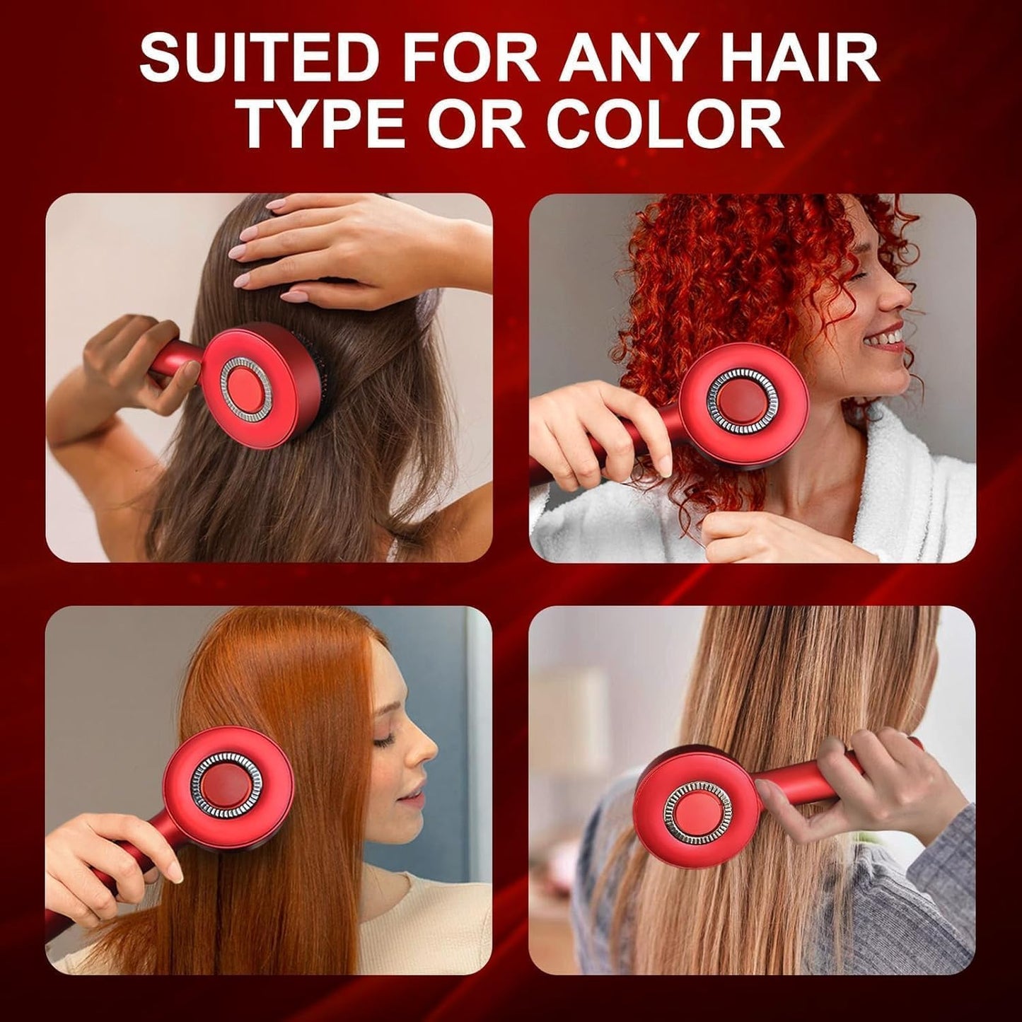Electric Scalp Massager & Oil Applicator – 2-in-1 Hair Growth Massage Brush